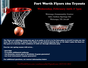 16u Flyers Tryouts - 022515